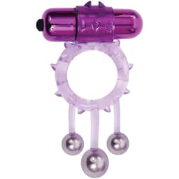 Adam & Eve Triple Ball Bang Vibrating Ring, image 1