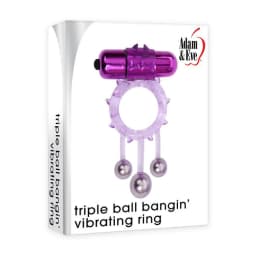 Adam & Eve Triple Ball Bang Vibrating Ring, image 3