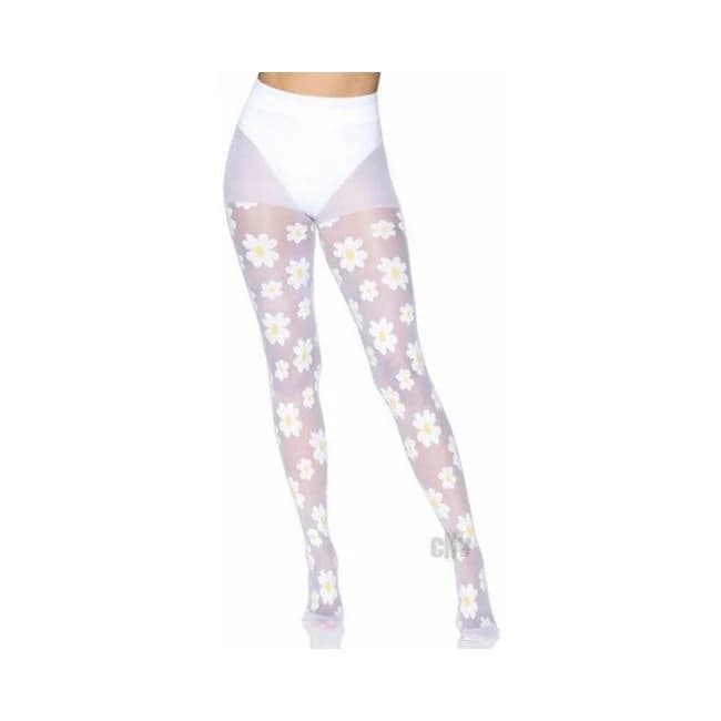 Daisy Nylon Sheer Tights Os White - Image 1