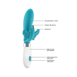 Alexios Butterfly & G-Spot Vibrator Turquoise, image 8