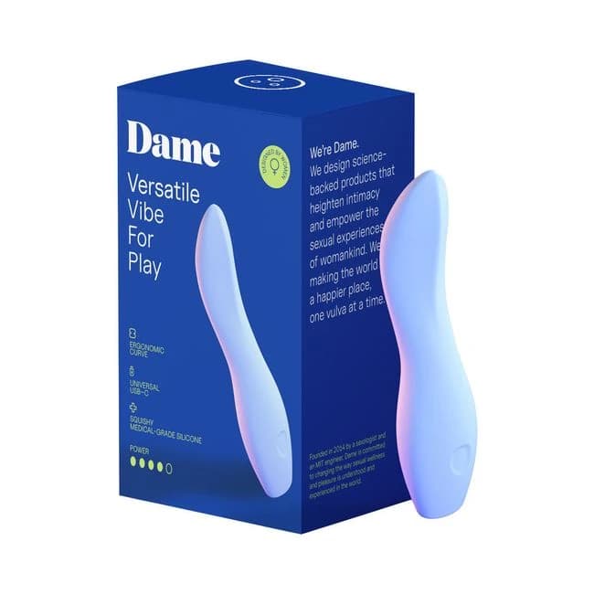 Dame Dip 2.0 Classic Vibrator Periwinkle - Image 1
