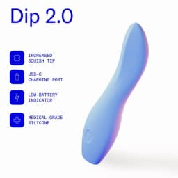 Dame Dip 2.0 Classic Vibrator Periwinkle, image 2