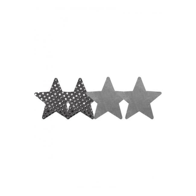 Dark Angel Stars Silver Pack of 2 Pairs - Image 1