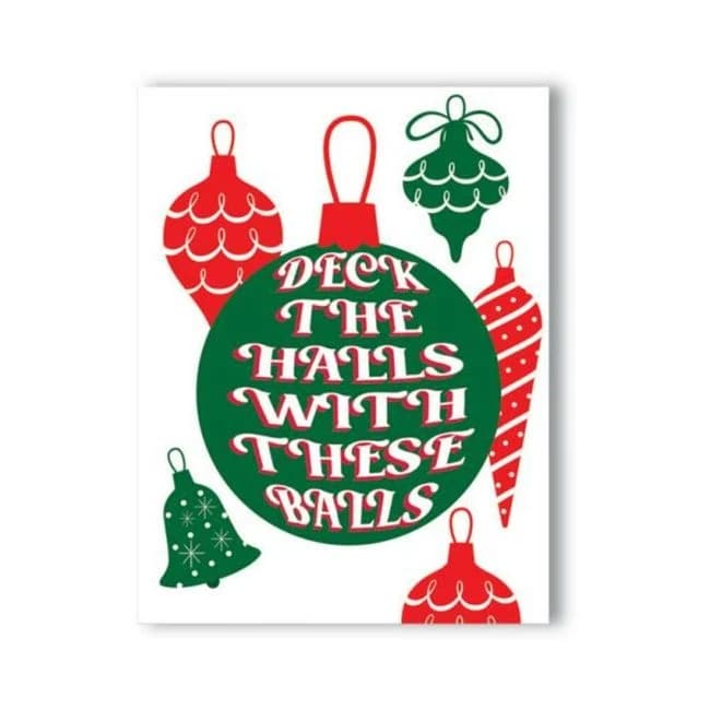 Deck the Halls with These Balls Naughty Kard - Image 1