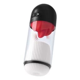 Delite Masturbator with Tongue Action White - Image 2