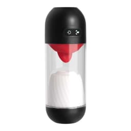 Delite Masturbator with Tongue Action White - Image 3