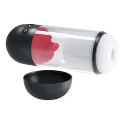 Delite Masturbator with Tongue Action White - Image 4