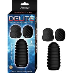 Delite Pocket Masturbator Kit Black, image 1