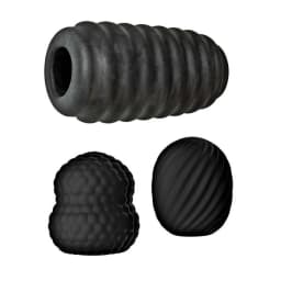 Delite Pocket Masturbator Kit Black, image 3