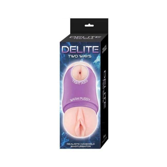 Delite Two Ways Vagina & Ass Beige - Image 1
