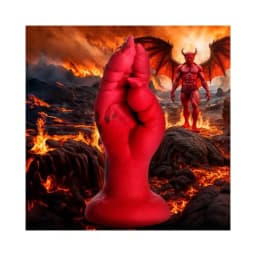 Demon Claw Fisting Silicone Dildo - Red, image 1