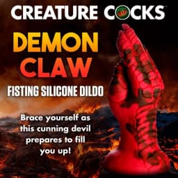 Demon Claw Fisting Silicone Dildo - Red, image 2