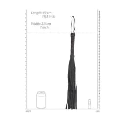 Denim Flogger - Roughend Denim Style - Black, image 2