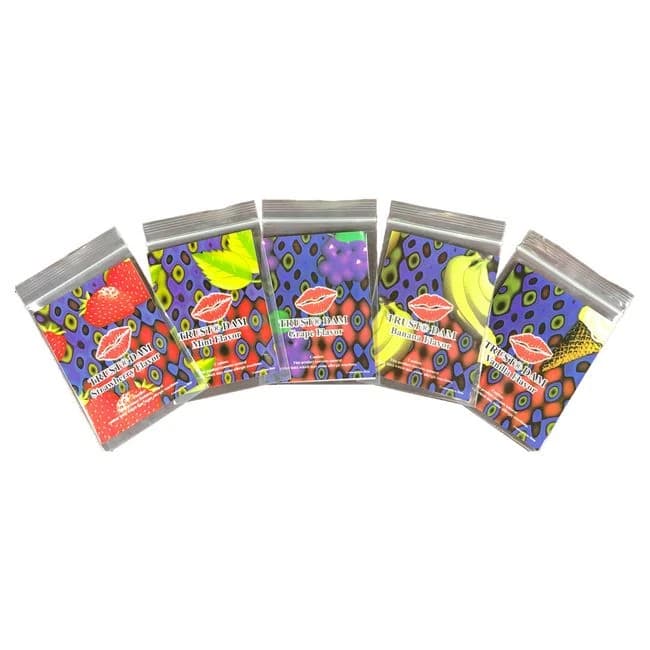 Dental Dams Assorted Flavors 5 Ct - Image 1