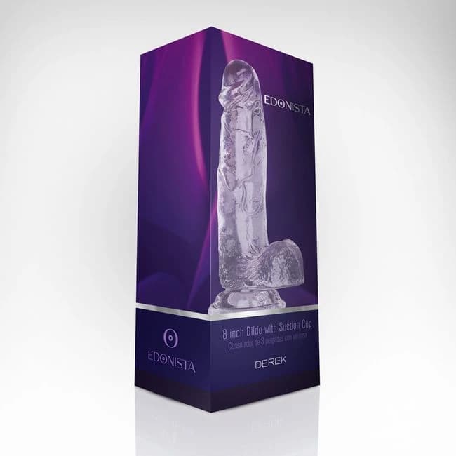 Derek 8'' Dildo with Suction Cup - Image 1