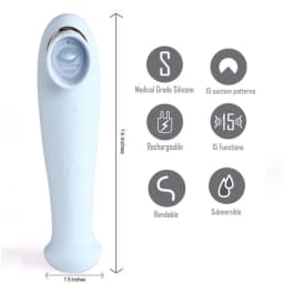 DESTINY BLUE SUCKING CLITORAL STIMULATOR  - Image 6