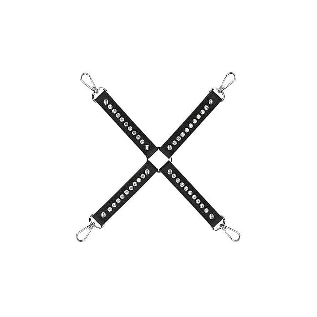 Diamond Studded Hogtie Black - Image 1