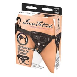 Diamond Velvet Strap on Corset, image 1