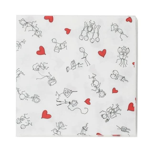 Dirty Napkins Stick Figure Style - Image 1