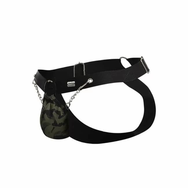 Dngeon Chain Jockstrap Army One Size - Image 1