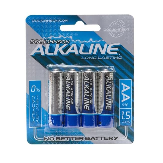 DOC JOHNSON AA BATTERIES 4 PACK ALKALINE CD  - Image 1