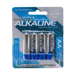 DOC JOHNSON AA BATTERIES 4 PACK ALKALINE CD  - Image 1