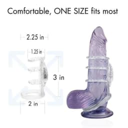 DOCTOR LOVE ZINGER VIBRATING COCK CAGE CLEAR  - Image 3