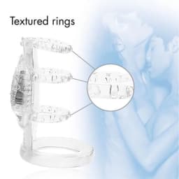 DOCTOR LOVE ZINGER VIBRATING COCK CAGE CLEAR  - Image 4