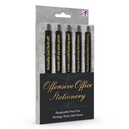 (d)offensive Office Pens Assor Sayings 5pk - Image 1