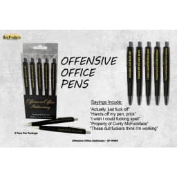 (d)offensive Office Pens Assor Sayings 5pk - Image 3