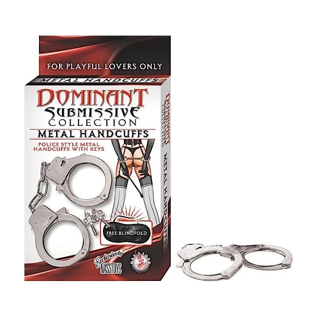 Dominant Submissive Metal Handcuffs - Image 1