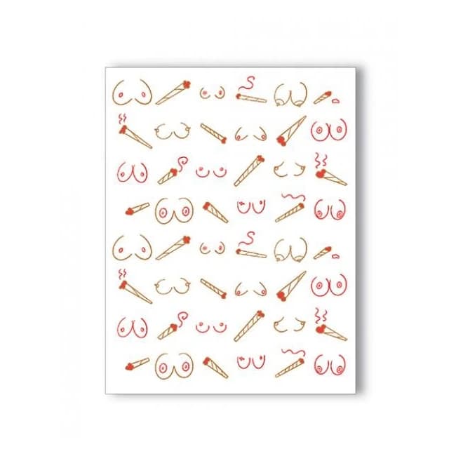 Doobies and Boobies Naughty Greeting Card - Image 1