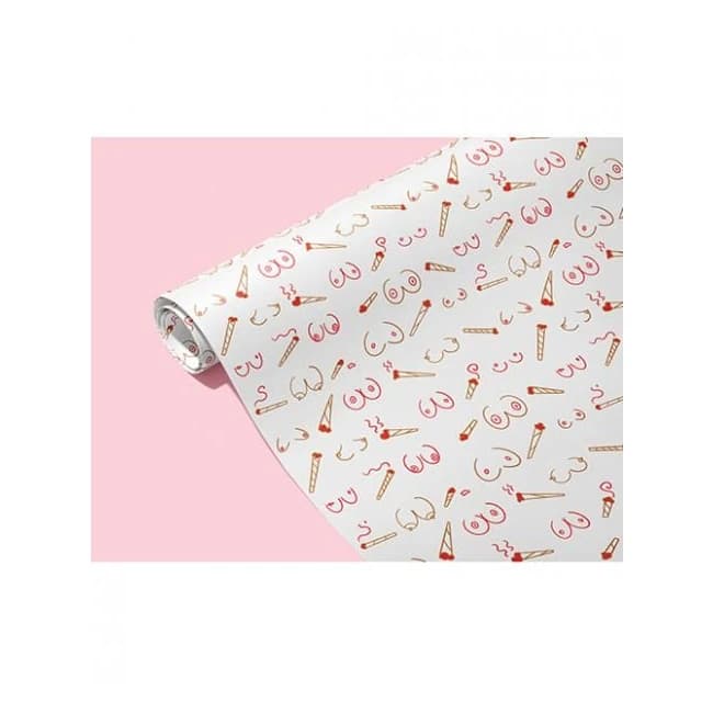 Doobies and Boobies Naughty Wrapping Paper - Image 1