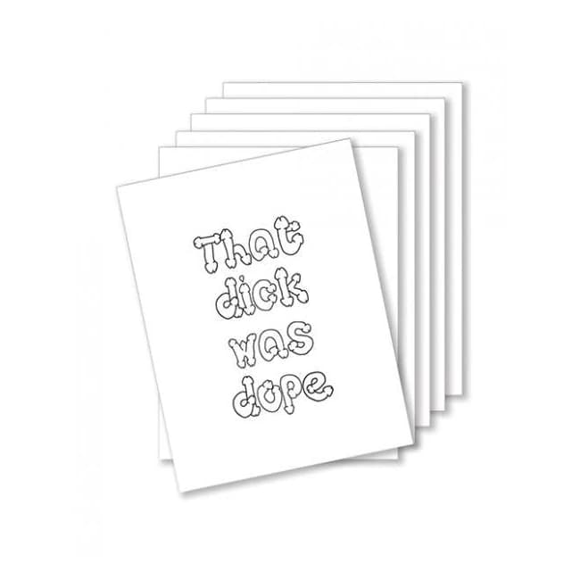 Dope Dick Naughty Greeting Card - Pack of 6 - Image 1