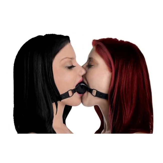 Doppleganger Silicone Double Mouth Gag Black - Image 1