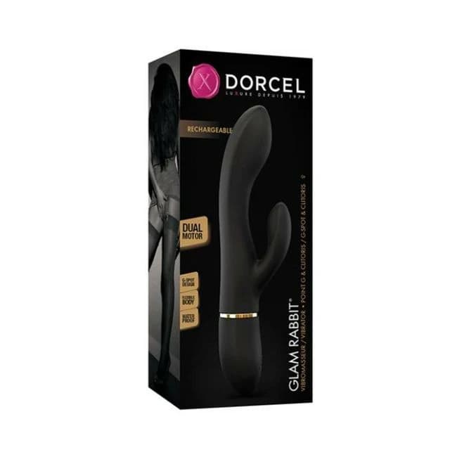 Dorcel Glam Rabbit Vibrator - Black/gold - Image 1