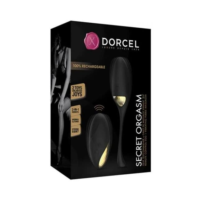 Dorcel Secret Orgasm Egg - Black/gold - Image 1