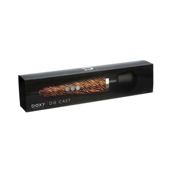 Doxy Die Cast Wand Vibrator Tiger - Image 1