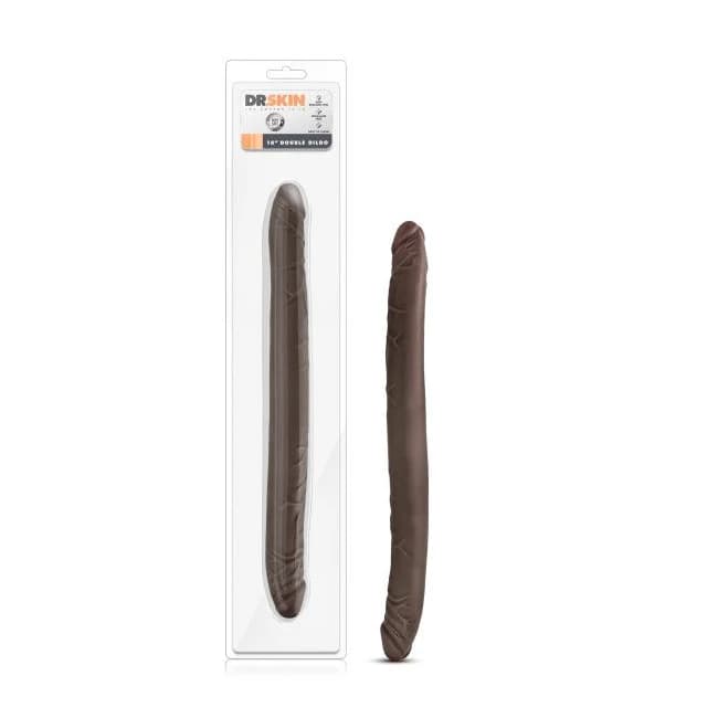 Dr Skin 16 Double Dildo Chocolate " - Image 1