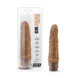 Dr Skin Cock Vibe #3 7.25 Mocha " - Image 2