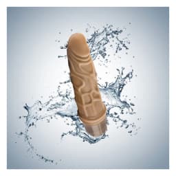 Dr Skin Cock Vibe #3 7.25 Mocha " - Image 4