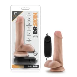 Dr Skin Dr. Rob 6in Cock Vanilla Vibrating, image 1