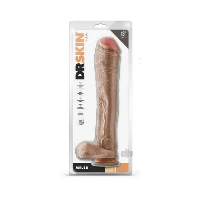 Dr Skin Mr Ed 13 Dildo Balls Beige - Image 1