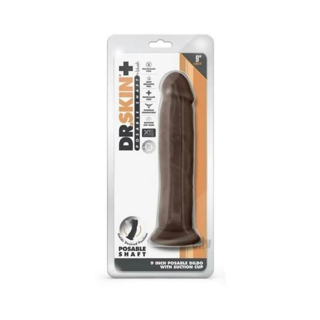 Dr Skin Plus Thick Pose Dildo 9 Chocola - Image 1