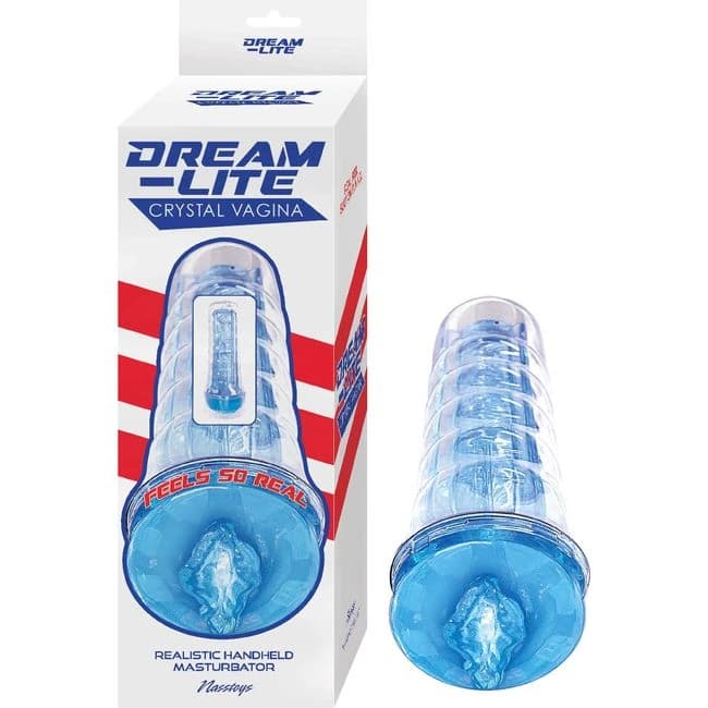 Dream-lite Crystal Vagina Masturbator Blue - Image 1
