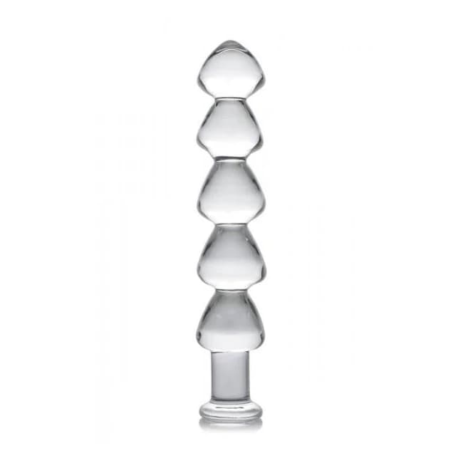 Drops Anal Links Glass Dildo Clear - Image 1