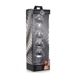 Drops Anal Links Glass Dildo Clear - Image 3