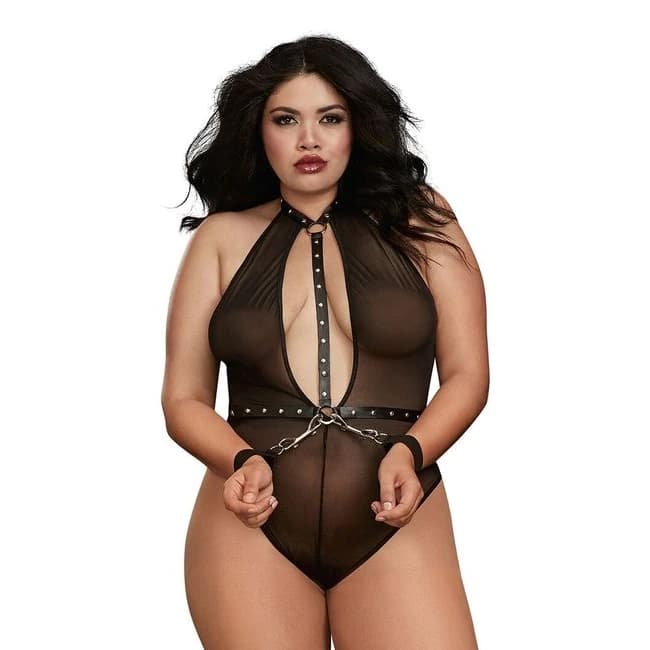 (d)teddy W/ Restraints Black Queen O/s - Image 1