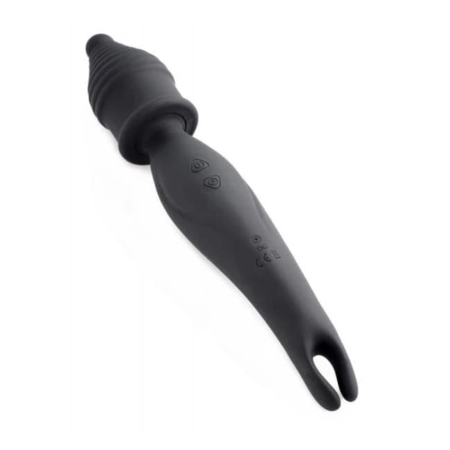 Dual Diva 2 in 1 Silicone Massager Black - Image 1