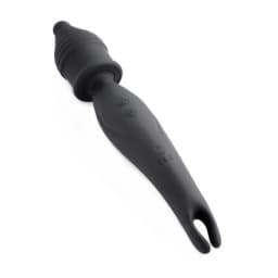 Dual Diva 2 in 1 Silicone Massager Black, image 1